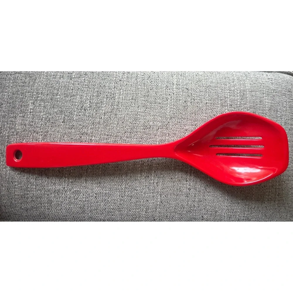 Red Melamine Slotted Spoon S Spoon Kitchen Utensil Cooking Serving Tool‎
